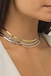 Çelik gold rose gold kolye