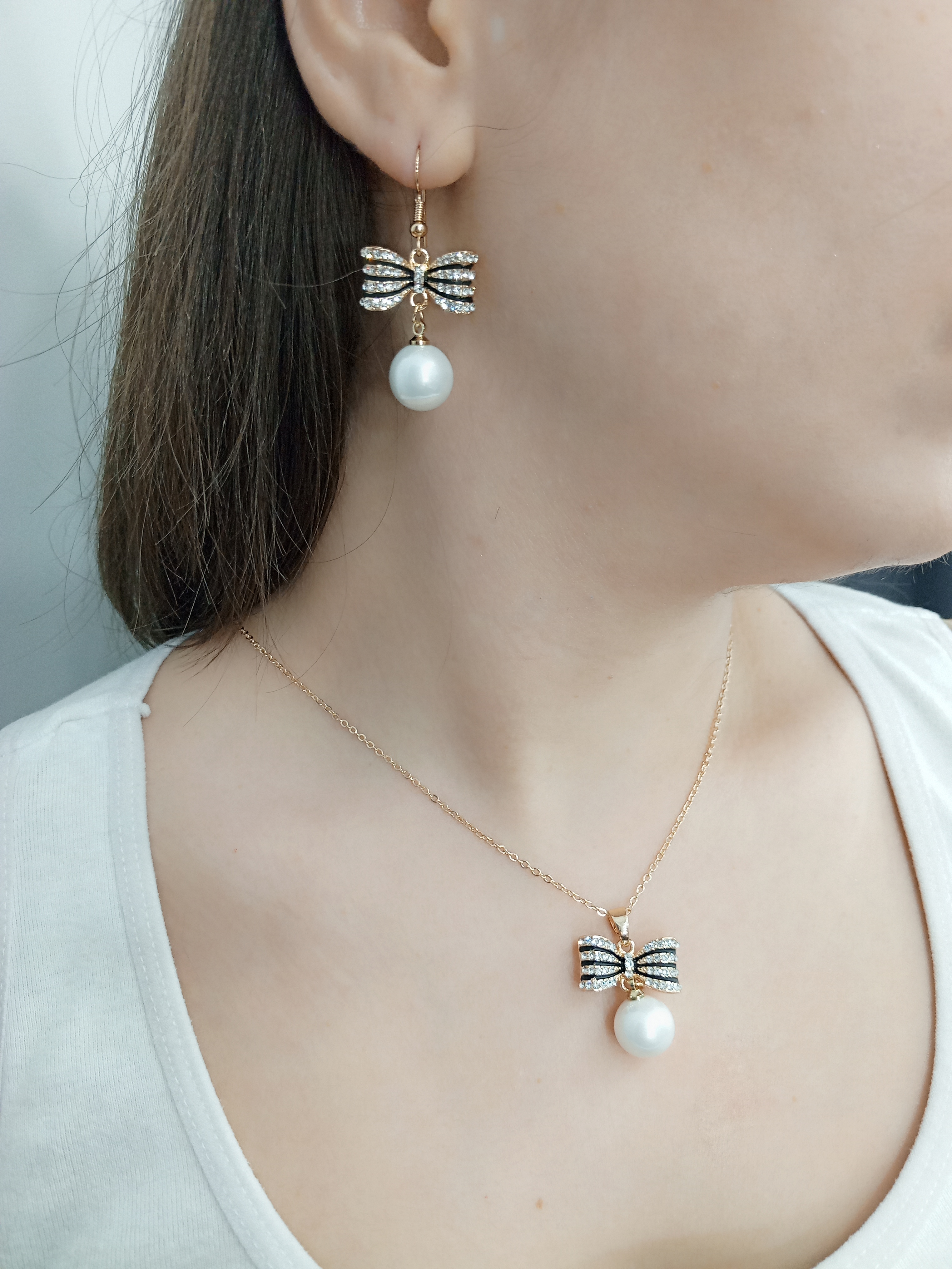 Fiyonk inci detay set